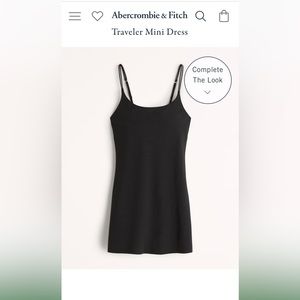 NWOT Abercrombie Traveler Mini Dress - Onyx, Size L (Regular)